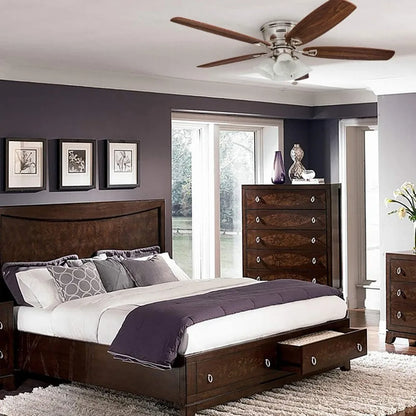 52 inch classic embedded indoor LED ceiling fan with light