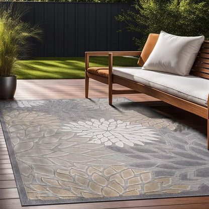 Floral Tropical Area Rugs for Indoor and Outdoors