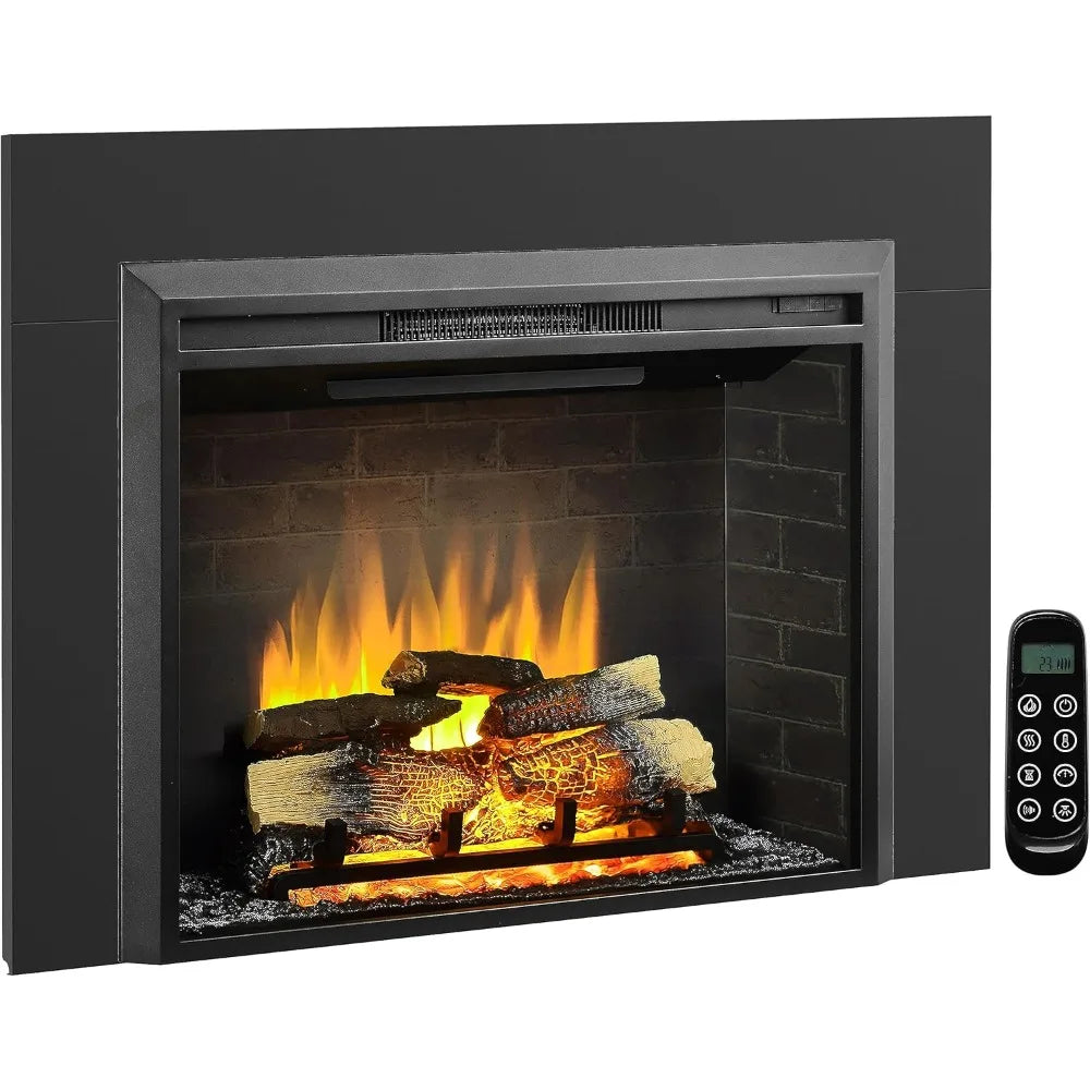 Electric Fireplace Insert, 750/1500W Heater