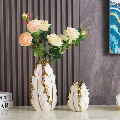 Modern Nordic Style White Ceramic Vases