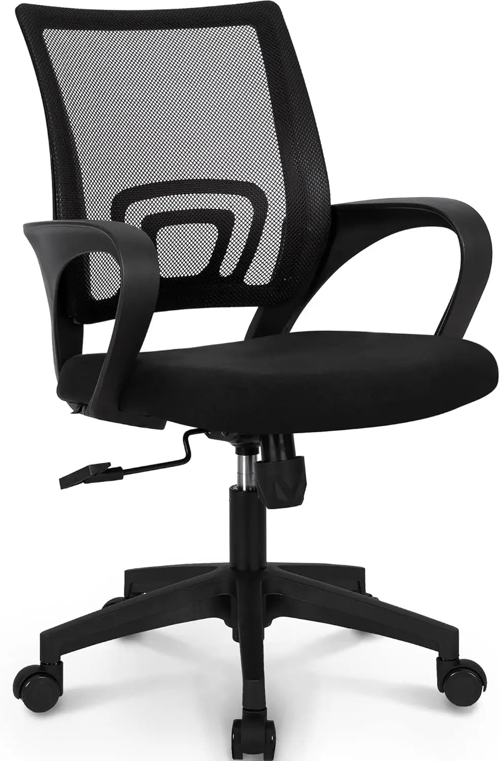 Adjustable Swivel Ergonomic Office Desk Chair with Mid Back Cushion Lumbar Support