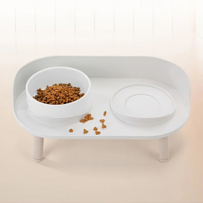 Elevated Pet Double Feeding Bowl for Water and Food