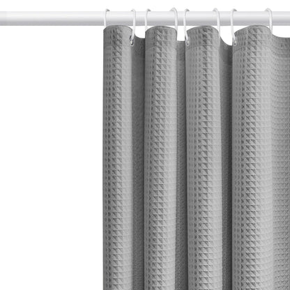 Thickened Waffle Waterproof Bathroom Shower Curtain