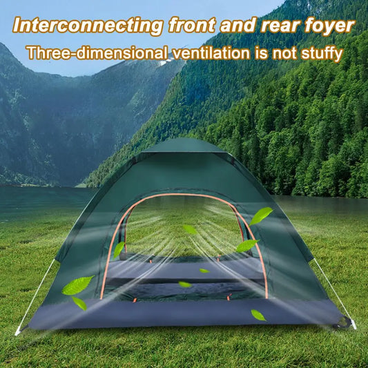 3-4 Person Dual Door Waterproof Camping Tent