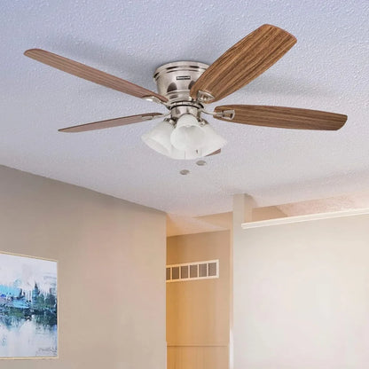 52 inch classic embedded indoor LED ceiling fan with light