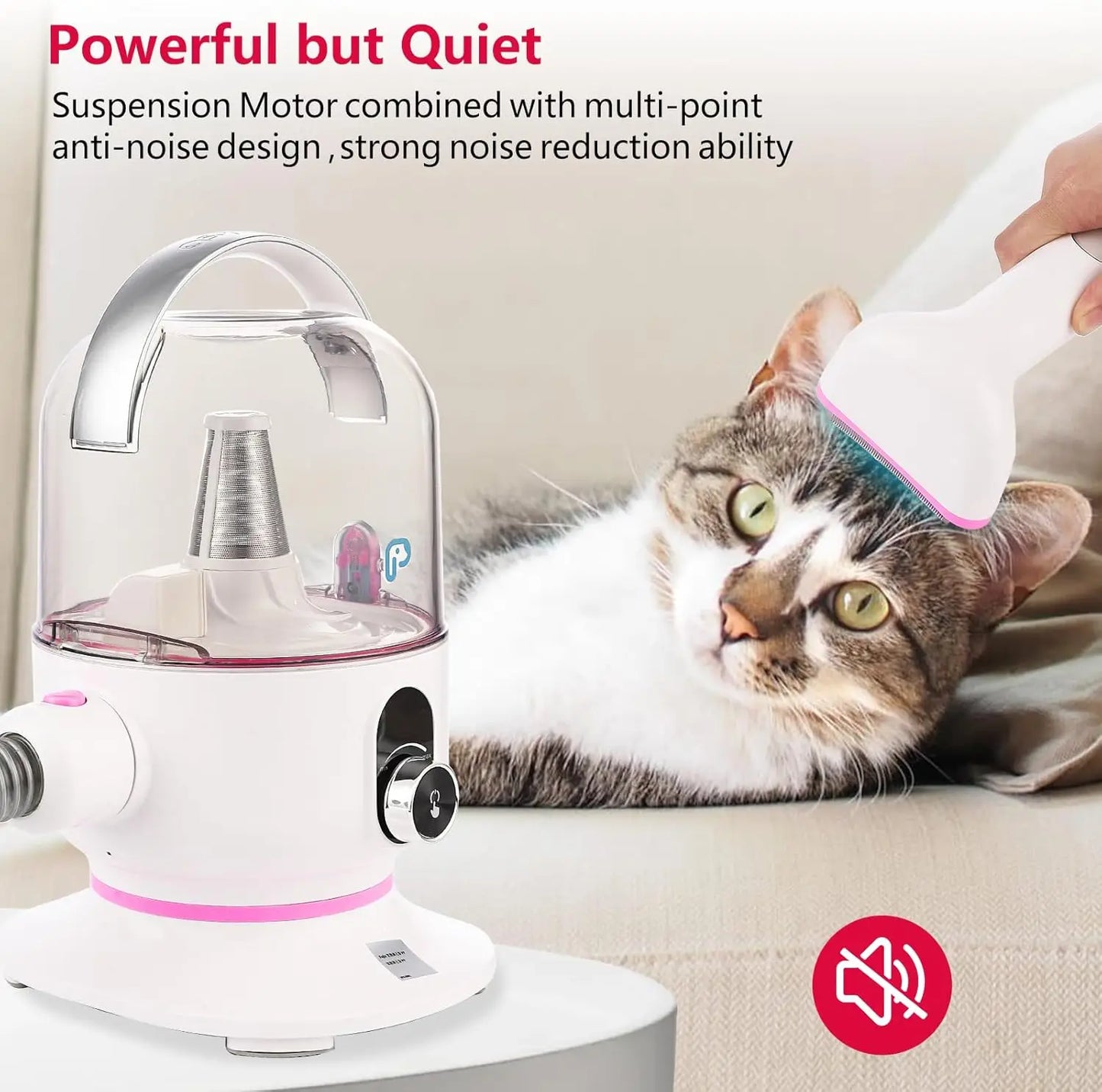 Multi-Functional Pet Grooming Vacuum Kit