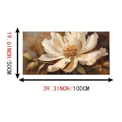 Canvas Wrapped Framed Flower Painting