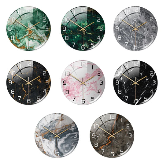 Acrylic Marble Pattern Wall Clock