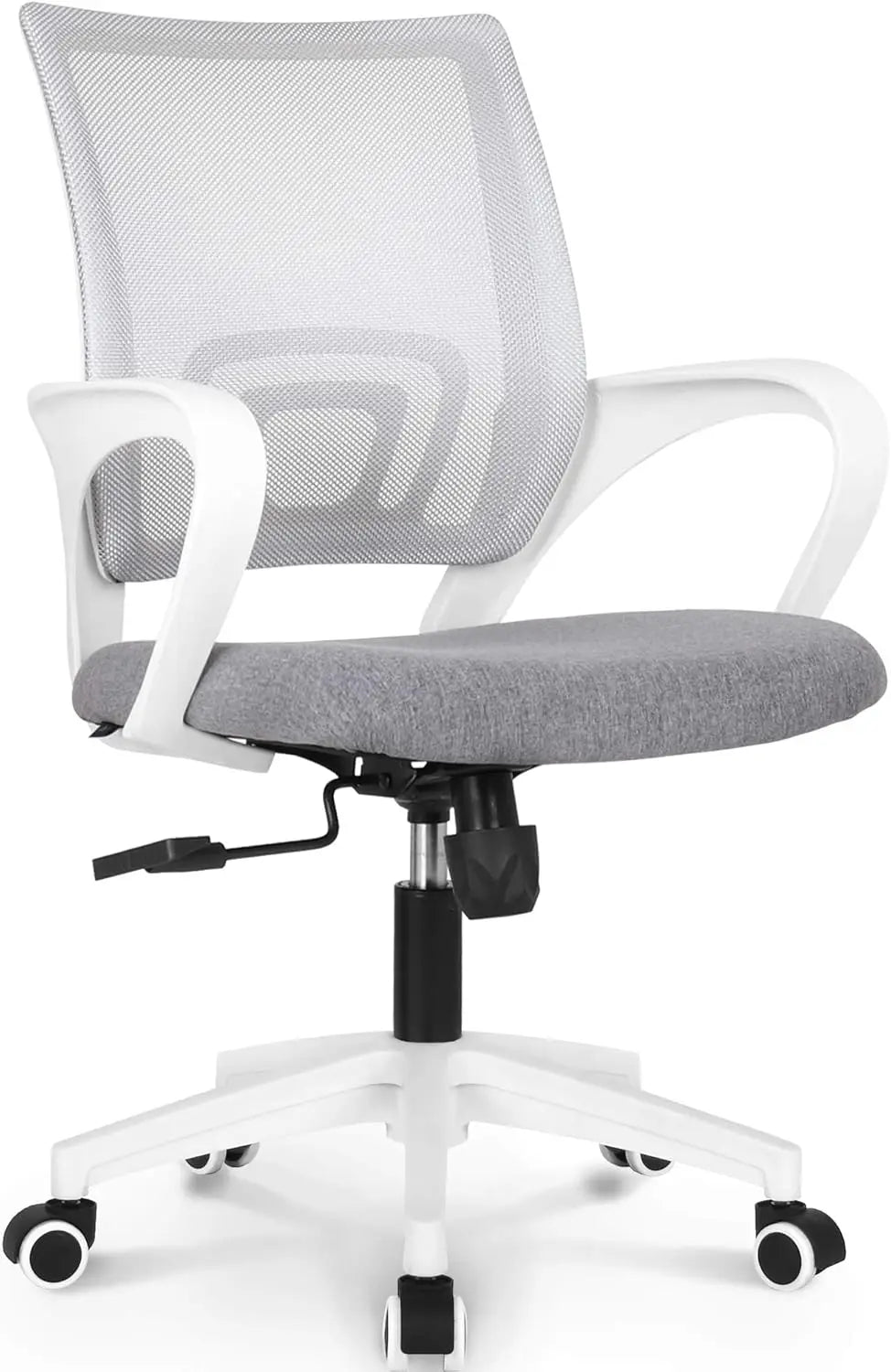 Adjustable Swivel Ergonomic Office Desk Chair with Mid Back Cushion Lumbar Support
