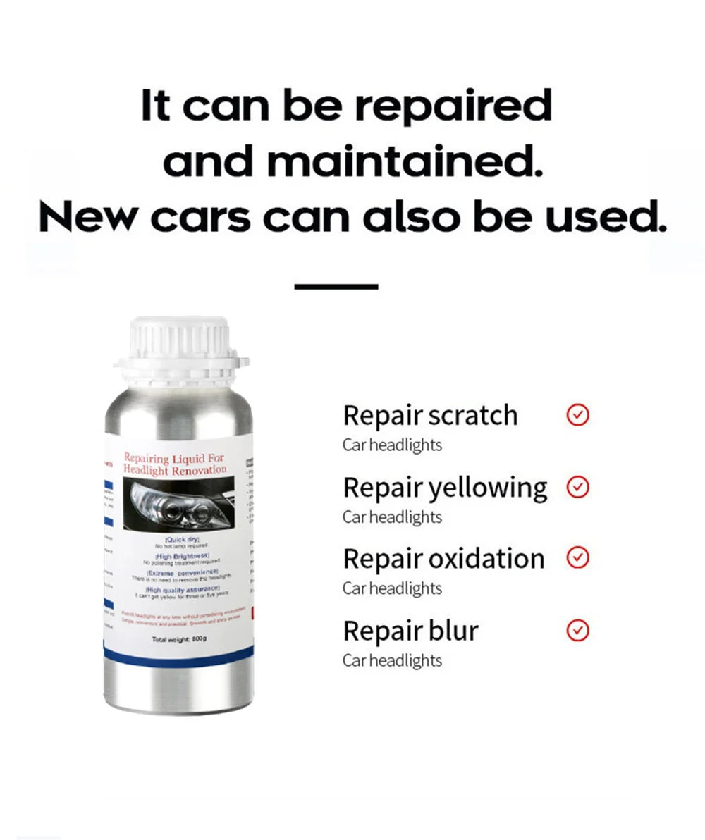 Car Headlight Polishing Kit