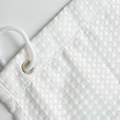Thickened Waffle Waterproof Bathroom Shower Curtain