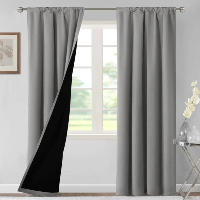 84" Long Thermal Insulated 100% Blackout Curtains