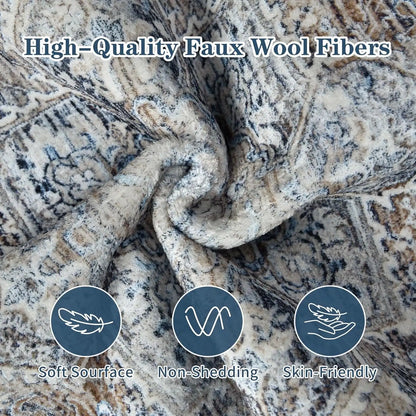Vintage Printed Rug Area Rugs