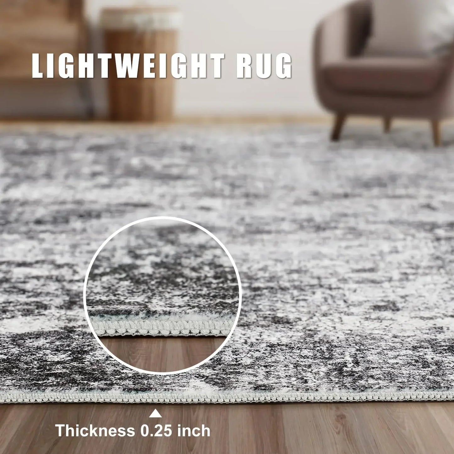 Large Indoor 6x9 Living Room Area Rug