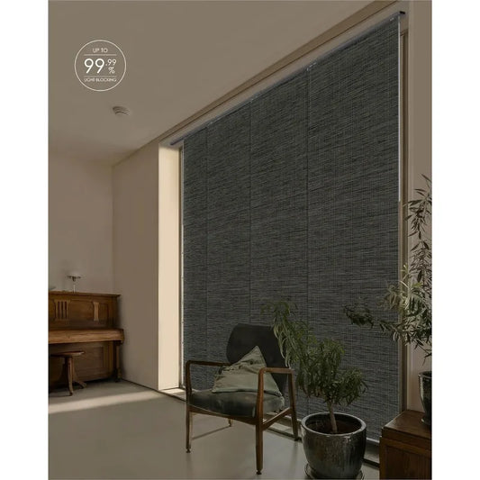 Adjustable Blackout Sliding Vertical Blinds - 86" W x 96" H