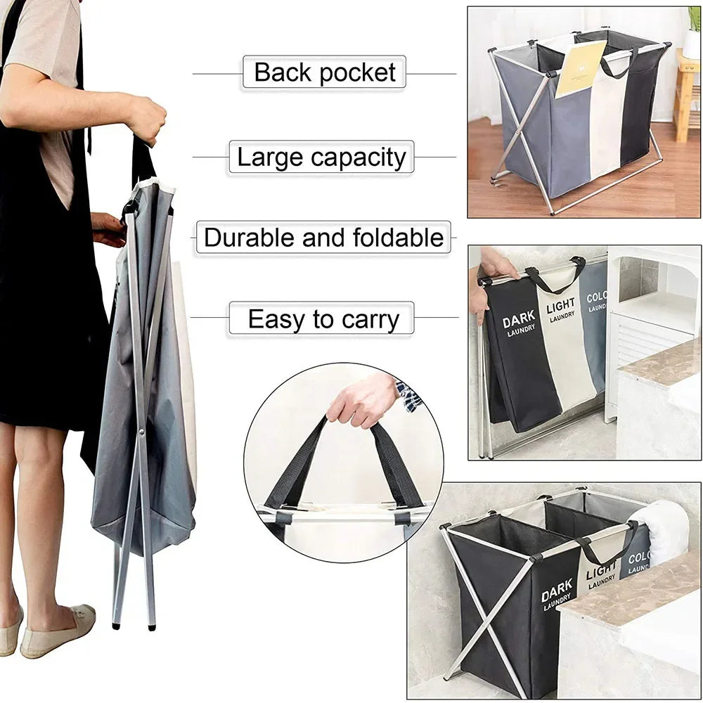 3 Foldable Waterproof Large Dirty Laundry Baskets