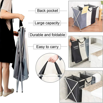 3 Foldable Waterproof Large Dirty Laundry Baskets