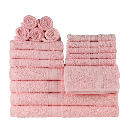 18-Piece 100% Cotton Towel Set