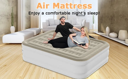 Premium Queen Air Mattress with Built in Pump