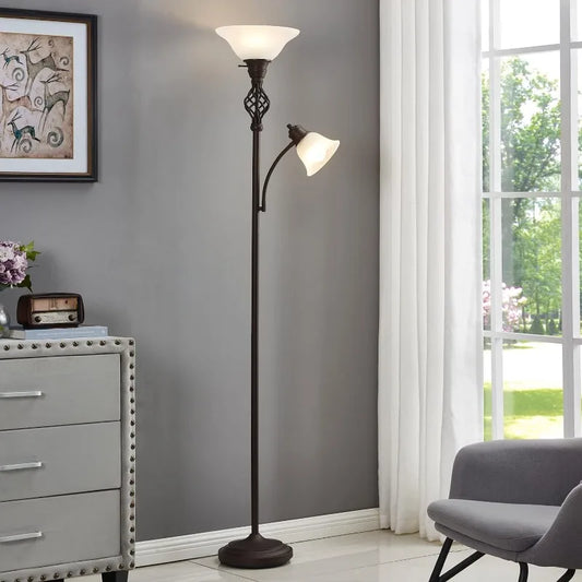 LED Standing Floor Lamp With Reading Light