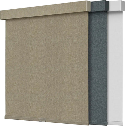 Blackout Artificial Linen Cordless Roller Shades for Indoor Windows