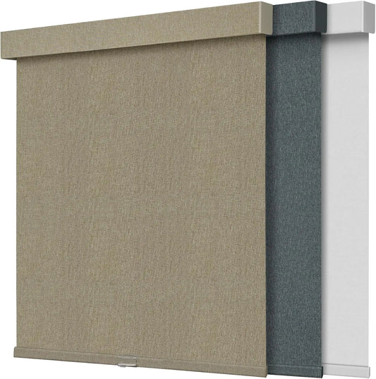 Blackout Artificial Linen Cordless Roller Shades for Indoor Windows