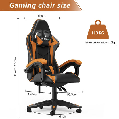 Ergonomic Gaming/Office Chair with Headrest and Lumbar Support