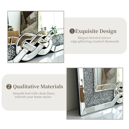 Large Crystal Crush Diamond Decorative Mirror