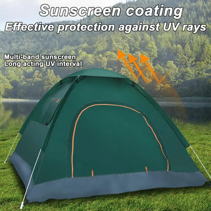 3-4 Person Dual Door Waterproof Camping Tent