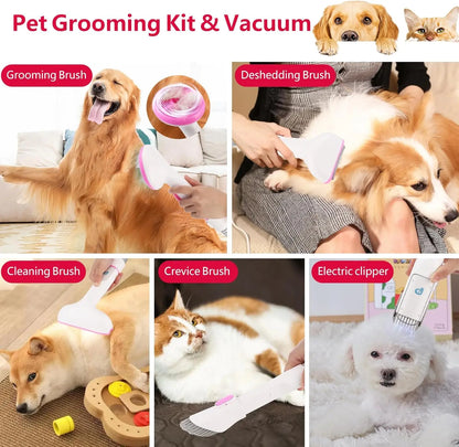 Multi-Functional Pet Grooming Vacuum Kit