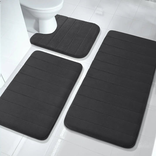 Water Absorbing, Non-Slip Memory Foam Bath Mat