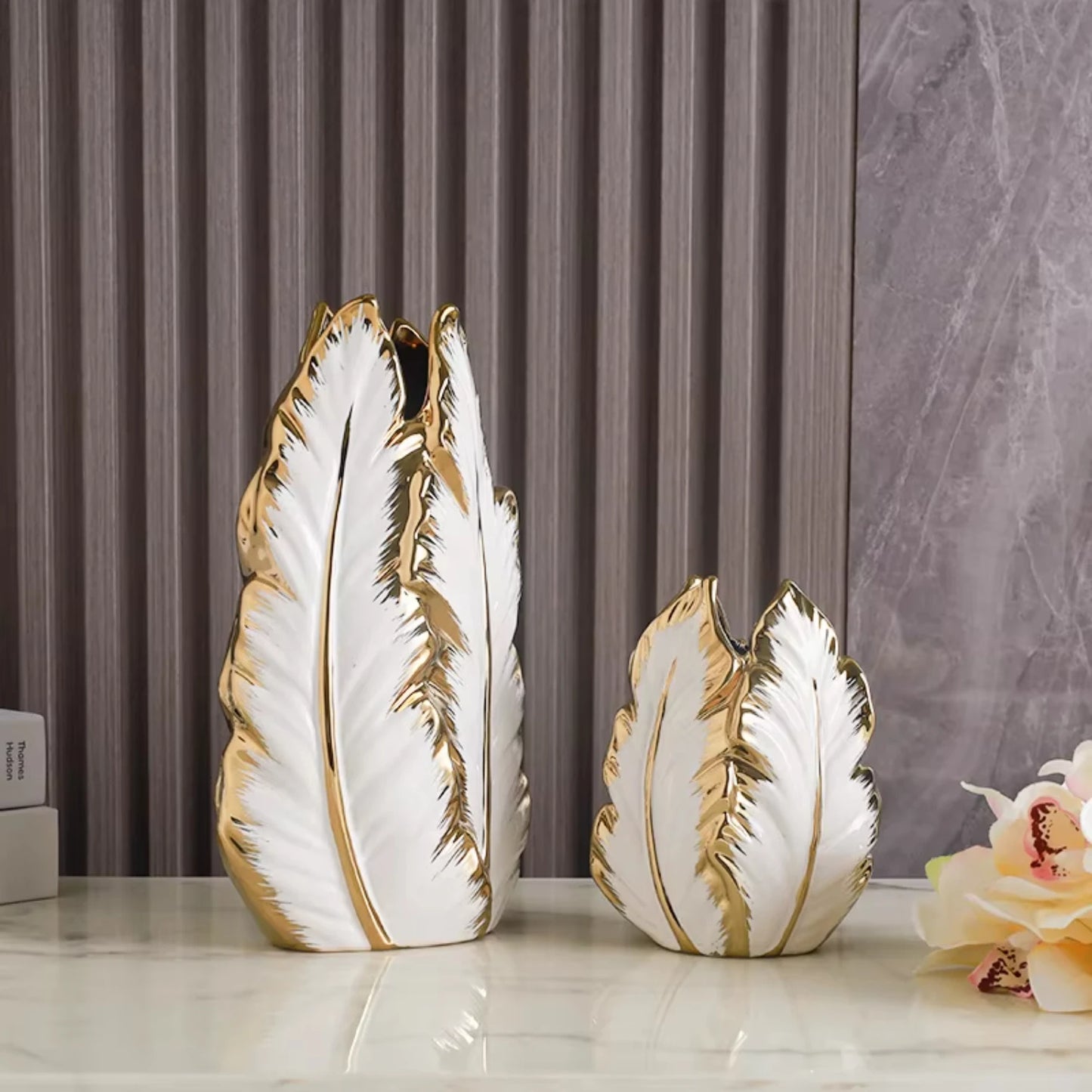 Modern Nordic Style White Ceramic Vases