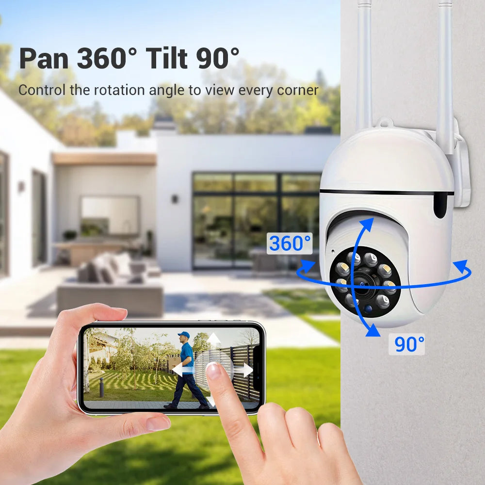 2PC Ease Life APP Wireless 1080P HD Indoor/Outdoor WiFi Security Camera