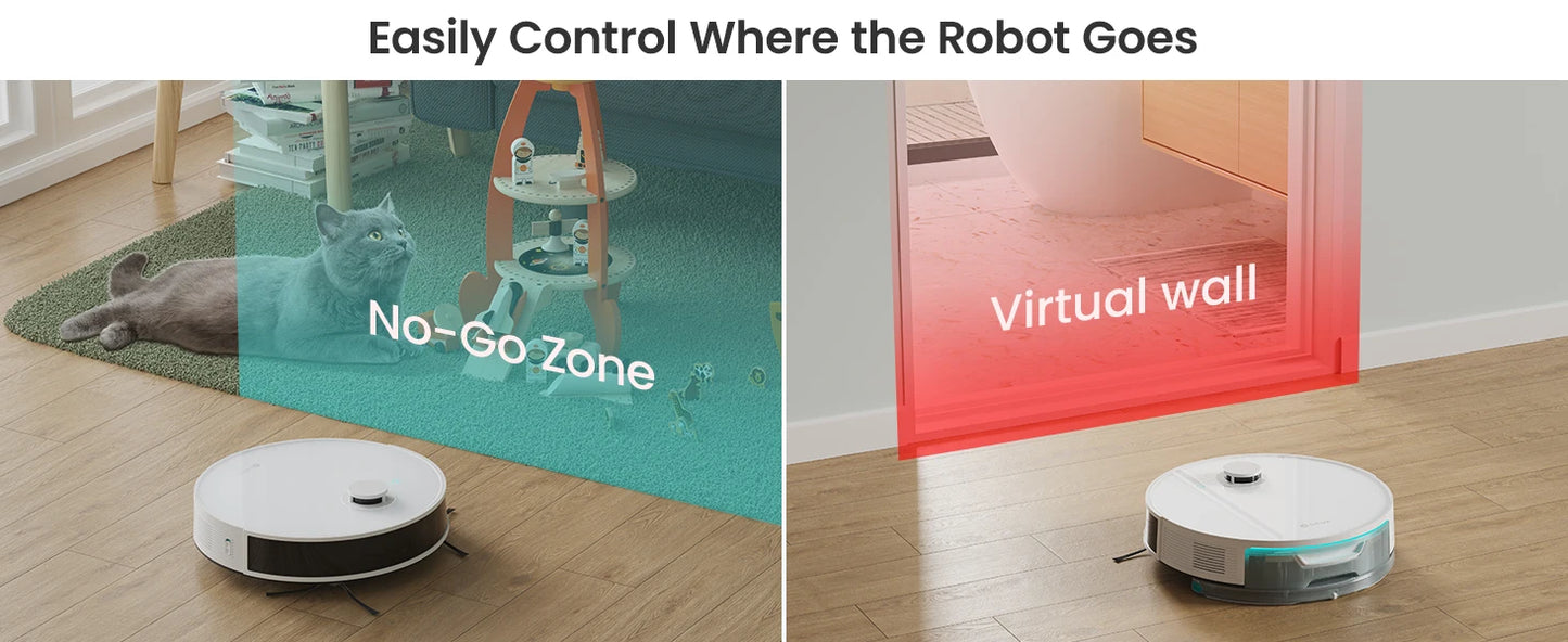 Robot Laser Navigation Vacuum Cleaner with Mop
