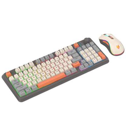 94 Key Customized Gaming Keyboard with Mouse RGB Backlit Wired Keyboard