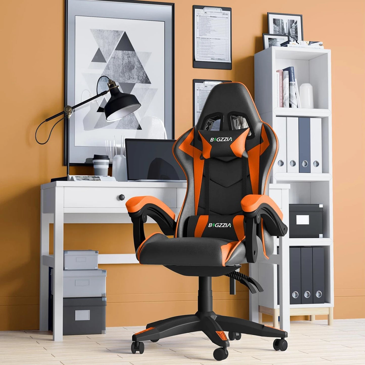 Ergonomic Gaming/Office Chair with Headrest and Lumbar Support